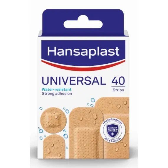 Hansaplast, Universal water-resistant obliži, 40 obližev