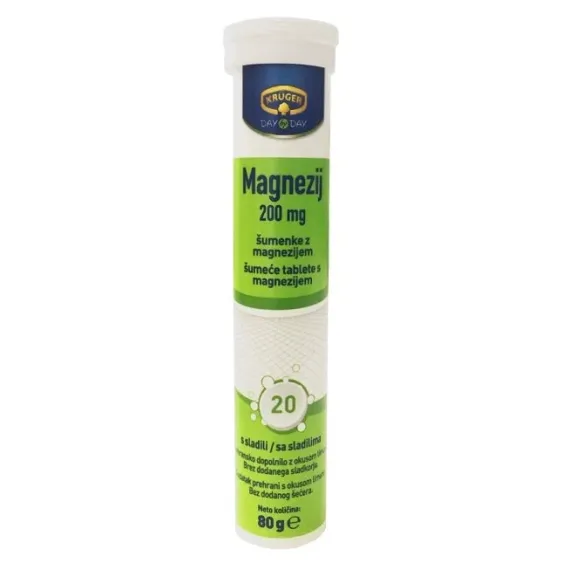 Kruger, magnezij šumeče tablete, 20 šumečih tablet