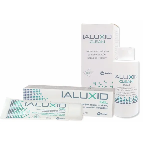 Ialuxid, Gel 30 ml + Clean kozmetična raztopina 100 ml