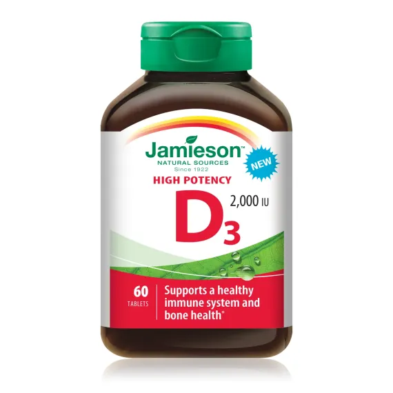 Jamieson, Vitamin D 2000 I.E. tablete, 60 tablet