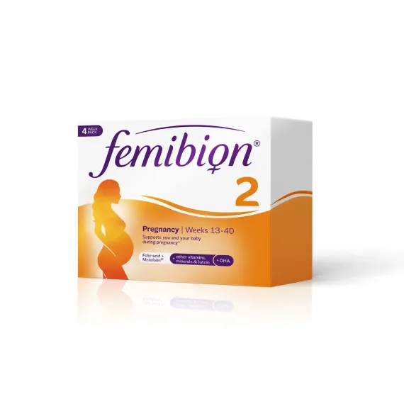 Femibion 2,  Nosečnost od 13. tedna do rojstva, 28 tablet + 28 kapsul