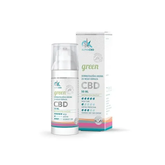  Favn, Alpha CBD green, Dermatološka krema za nego obraza, 50 ml