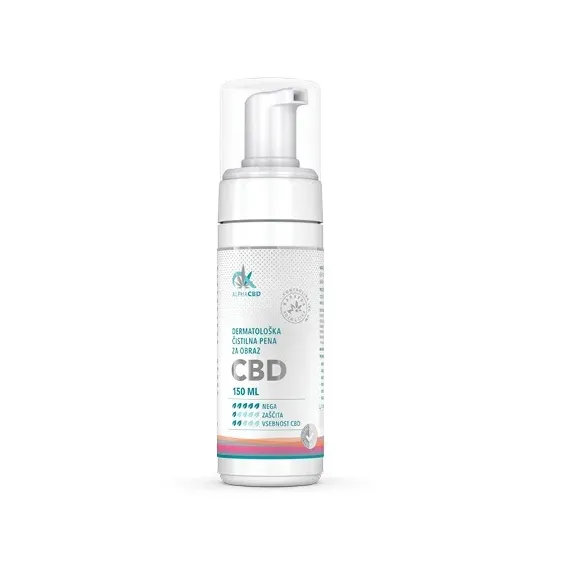 Favn, Alpha CBD, Dermatološka čistilna pena za obraz, 150 ml