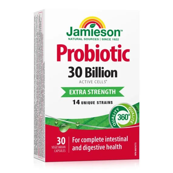 Jamieson, probiotik Ekstra Moč 30 milijard, 30 kapsul