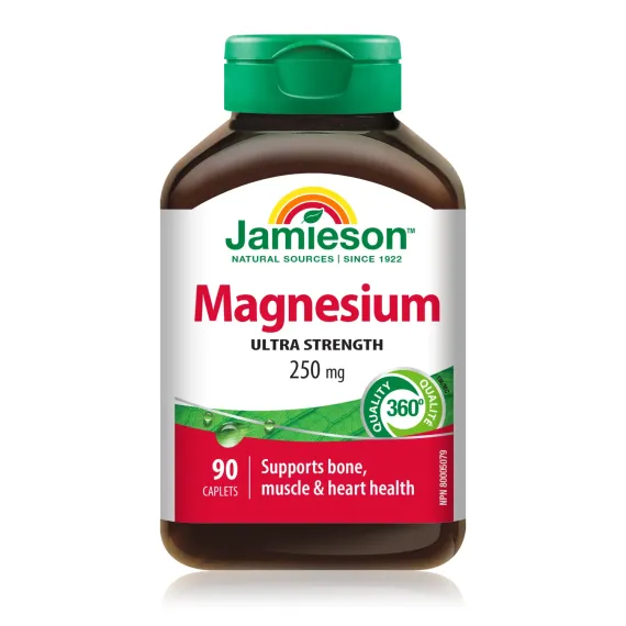 Jamieson, Magnezij 250 mg kapsule, 90 kapsul