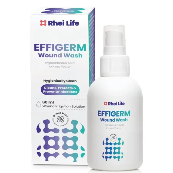 Effigerm, raztopina za izpiranje ran, 60 ml