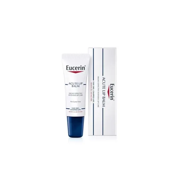 Eucerin, akut lip balzam za nego suhih in razpokanih ustnic, 10ml