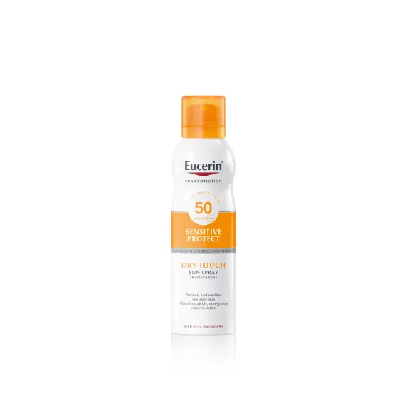Eucerin, Sun dry touch prozorni sprej za zaščito pred soncem ZF50, 200ml