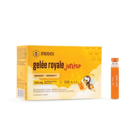 Medex, Gelee royale junior matični mleček 9ml, 10 fiol