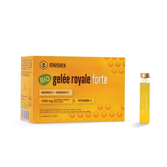 Medex, Bio Gelée Royale Forte, 9 ml, 10 fiol