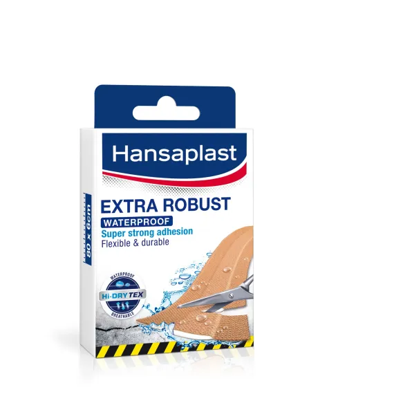Hansaplast, Extra Robust vodoodporen in zračen obliž, 6 cm x 80 cm