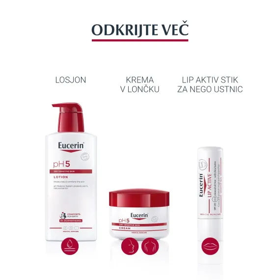 Eucerin, pH5 trdo milo, 100 g