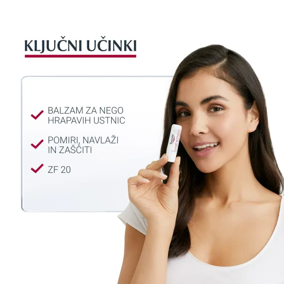 Eucerin, Lip Aktiv stik za nego ustnic ZF20, 4,8 g  