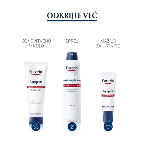 Eucerin, Aquaphor SOS Lip Repair mazilo za ustnice, 10 g