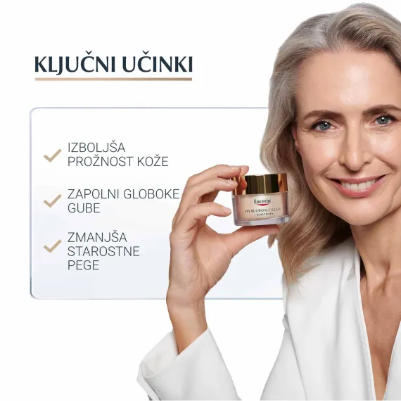 Eucerin, Hyaluron Filler + Elasticity dnevna krema za zrelo kožo ZF15, 50 ml