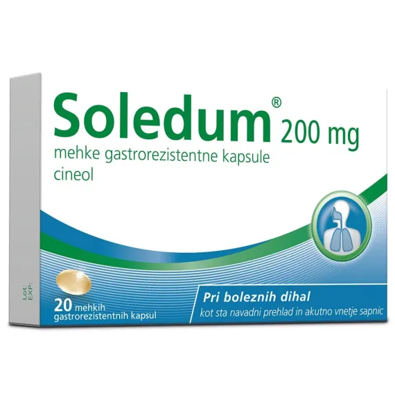 Soledum 200 mg mehke gastrorezistentne kapsule, 20 tablet