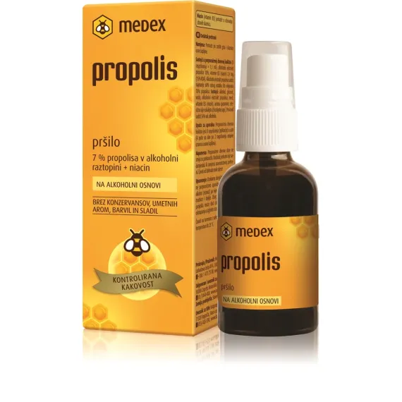 Medex, Propolis pršilo na alkoholni osnovi, 30 ml