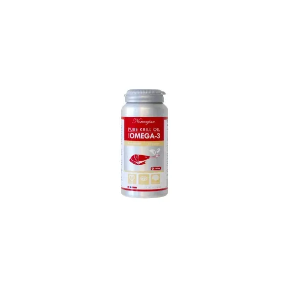 Norwegian, prečiščeno krilovo olje z omega-3 kapsule, 120 kapsul