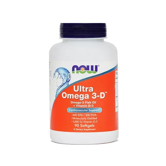 Now, ultra omega 3 - D, 90 mehkih kapsul