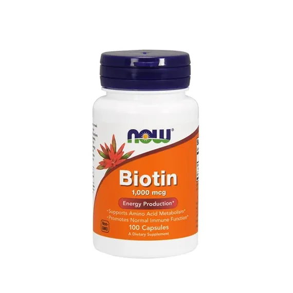 Now, Biotin 1000 mcg, 100 kapsul