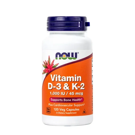 NOW, vitamin D3& 1000 IE kapsule, 45 mcg, 120 kapsul