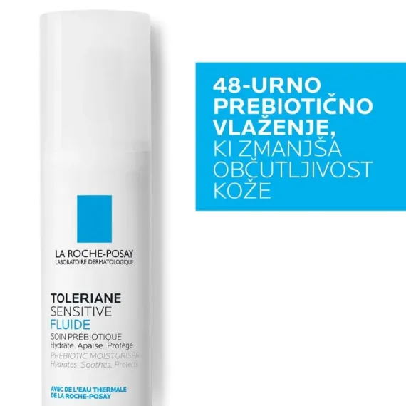 La Roche-Posay, Toleriane Sensitive, fluid za obraz za mešano in občutljivo kožo, 40 ml