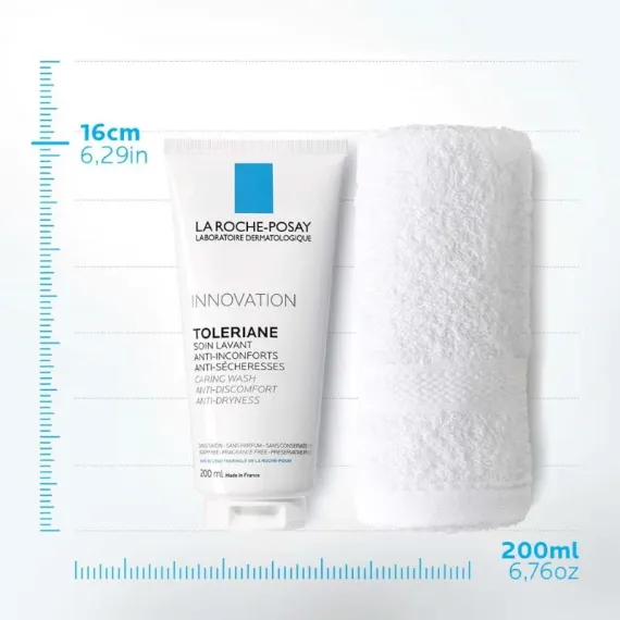 La Roche-Posay, Toleriane negovalni gel za umivanje obraza za občutljivo kožo, 200 ml