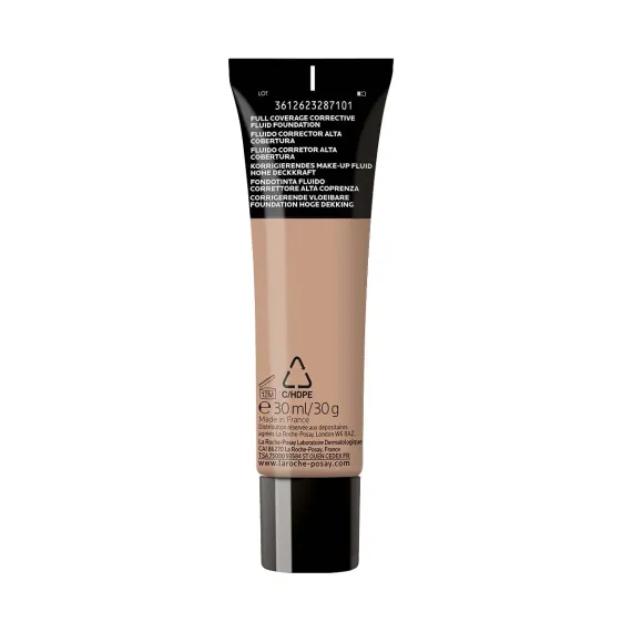 La Roche-Posay, Toleriane Tekoči korektivni puder za popolno prekrivanje ZF25, odtenek 13, 30 ml