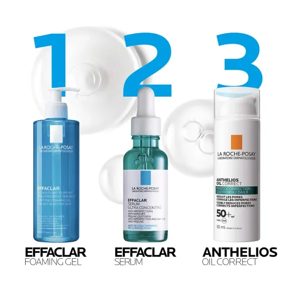 La Roche-Posay, Anthelios oil correct, gel krema za obraz SPF50+, 50 ml