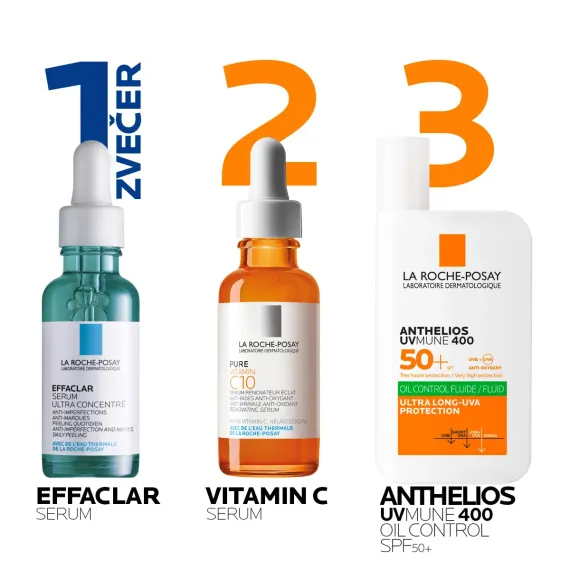 La Roche-Posay, Anthelios UVMune 400 Oil Control fluid za mastno kožo SPF50+, 50 ml