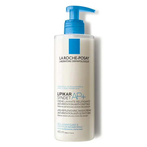 La Roche-Posay, Lipikar Syndet AP+, kremni gel za umivanje telesa za suho kožo, 400 ml
