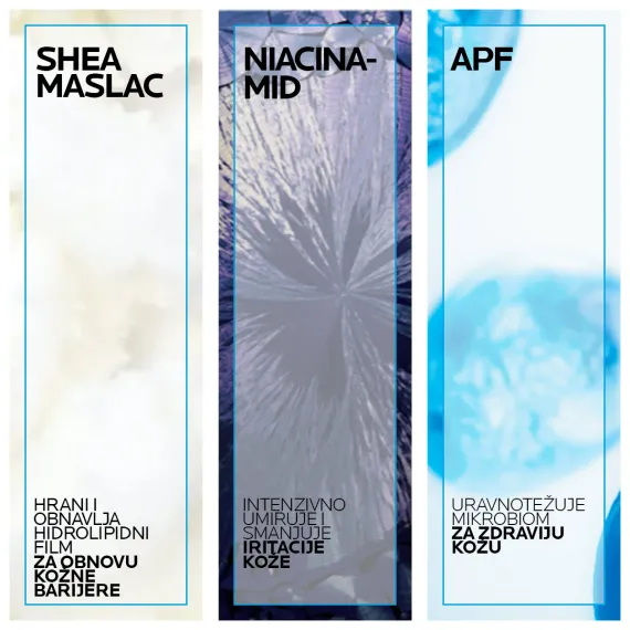 La Roche-Posay, Lipikar Syndet AP+ kremni gel za umivanje telesa za suho kožo, eko refil, 400 ml