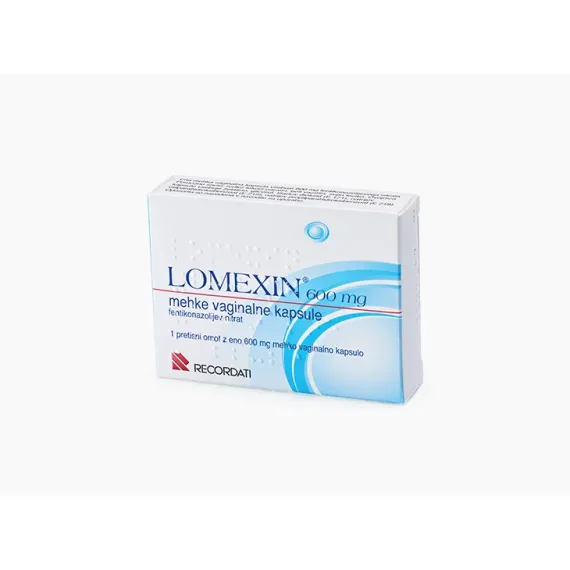 Lomexin 600 mg mehke vaginalne kapsule, 1 vaginalna kapsula