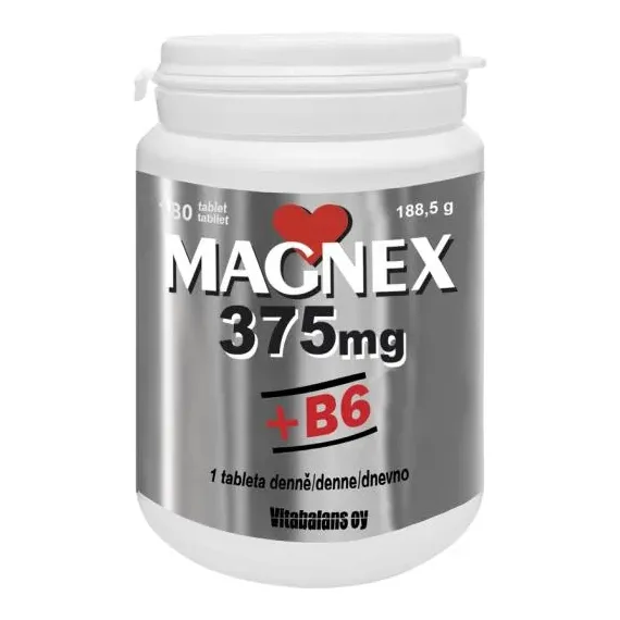 Magnex, 375mg + B6 tablete, 180 tablet
