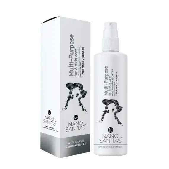 Nanosanitas, Multi-Purpose fur and skin care za male in velike živali, 250 ml