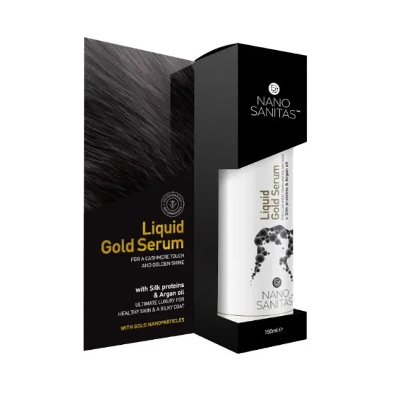 Nanosanitas, Liquid Gold Serum za različne živalske vrste, zlati nanodelci, 150 ml