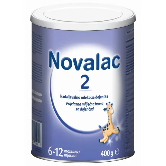 Novalac 2, nadaljevalno mleko za dojenčke 6-12 mesecev, 400 g