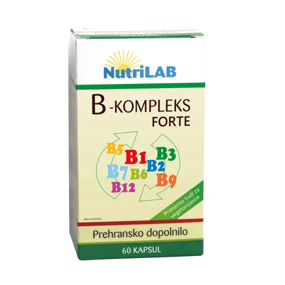 Nutrilab, B kompleks forte kapsule, 60 kapsul