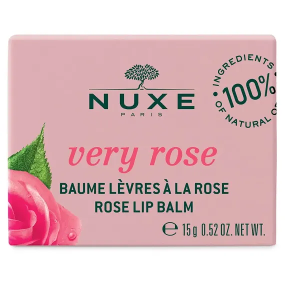 Nuxe, Very Rose rožnati balzam za ustnice, 15 g