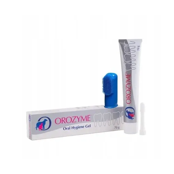 Orozyme, encimski gel za zobe, 70 g + zobna ščetka