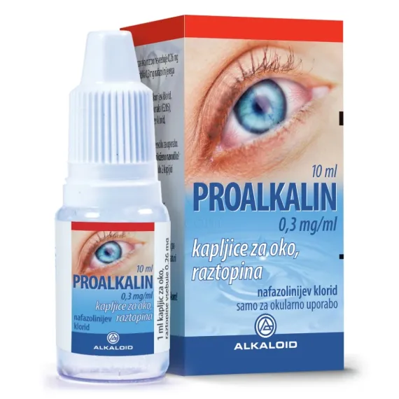Proalkalin 0,3 mg/ml kapljice za oko, raztopina, 10 ml