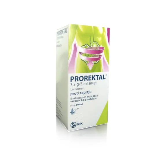 Prorektal 3,3 g/5 ml peroralna raztopina,  500 ml