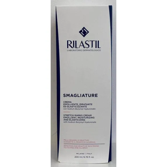 Rilastil, Stretch marks, krema proti strijam za občutljivo kožo, 200 ml