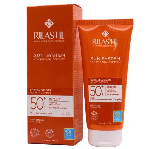 Rilastil, sun system ppt velvet losjon za zaščito pred soncem ZF50+, 200ml