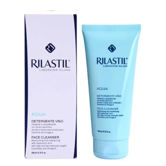 Rilastil, Aqua čistilna emulzija za obraz, 200 ml