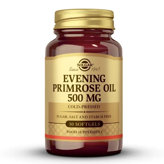 Solgar, Svetlinovo olje, 500 mg kapsule, 30 kapsul