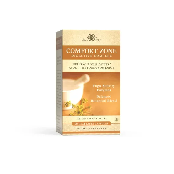 Solgar, Comfort zone digestive complex, kapsule, 90 kapsul