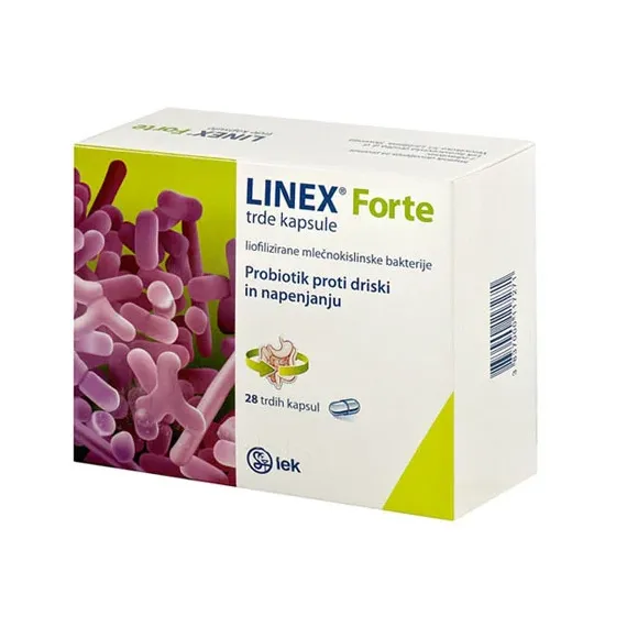 Linex Forte trde kapsule, 28 kapsul