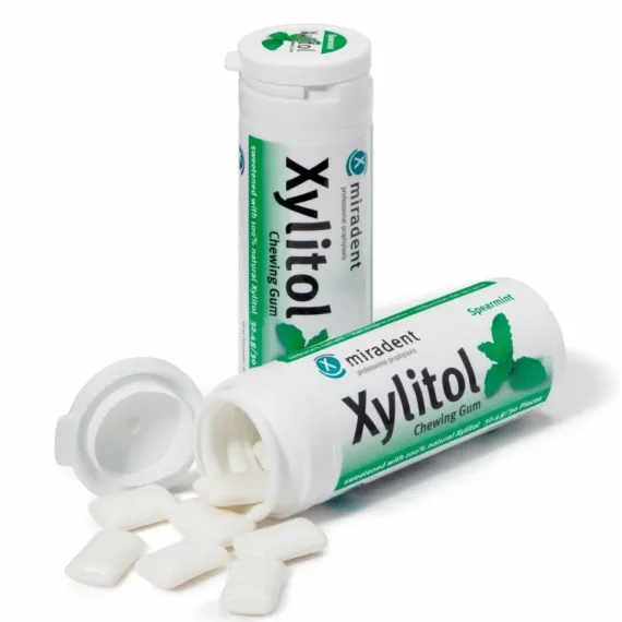 Xylitol, žvečilni gumi - zelena meta, 30 žvečilnih gumijev