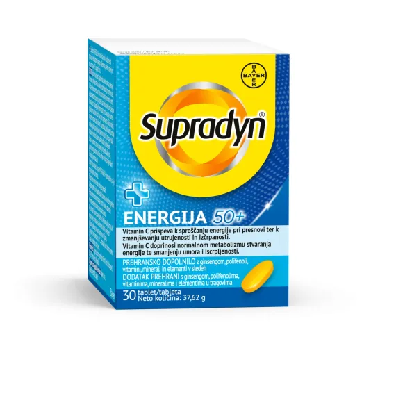 Supradyn, Energija 50+ filmsko obložene tablete, 30 filmsko obloženih tablet